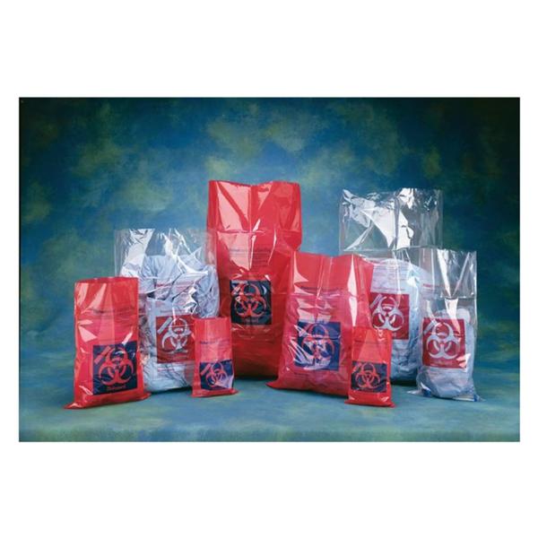 Fisher Scientific Co. Bag Biohazard Fisherbrand 8X12" Pe Red/Black 1-1/2Mil Symbol 200/Package - 01829A