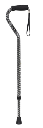 Drive Medical Drive Offset Cane drive Aluminum 28-1/2 to 38 Inch Height Bronze Wave Design - 10309BZW-6