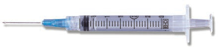 Becton Dickinson PrecisionGlide Syringe with Hypodermic Needle 3 mL 25 Gauge 1 Inch Detachable Needle Without Safety - 309581