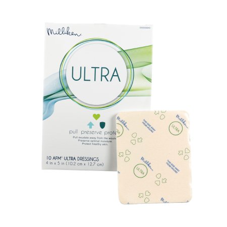 Ultra - Foam Dressing ULTRA 4 X 5 Inch Rectangle Non-Adhesive without Border Sterile - 3000006840