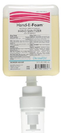 Hand-E-Foam - Alcohol-Free Hand Sanitizer 1,000 mL Benzethonium Chloride Foaming Dispenser Refill Bottle - 00109F