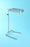 Blickman Newark Mayo Instrument Stand Tray U-Shaped Base 39.5 - 62 Inch 19.125 Inch - 638841000