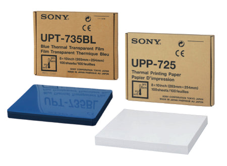 Sony - Diagnostic Recording Paper Thermal Paper 8-1/2 X 11 Inch Roll Without Grid - 1732594