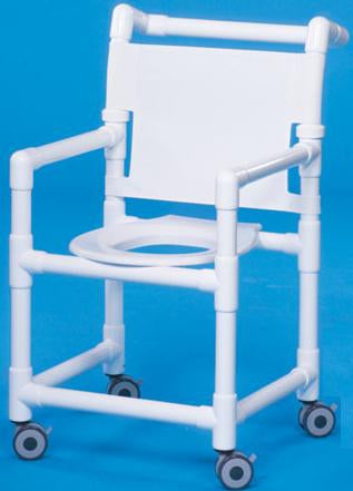 IPU Original Shower Chair Fixed Arm PVC Frame Mesh Back - SC9200
