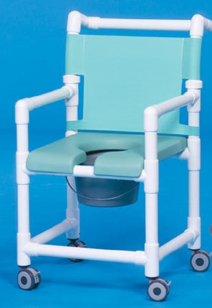 IPU IPU Shower Chair ipu Fixed Arm PVC Frame Mesh Back - SC200-OS-FS