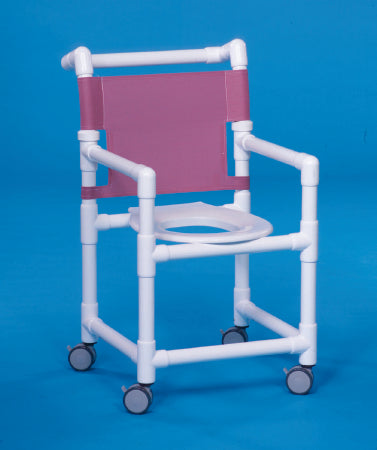 IPU Select Shower Chair Fixed Arm PVC Frame Mesh Back - ESC20