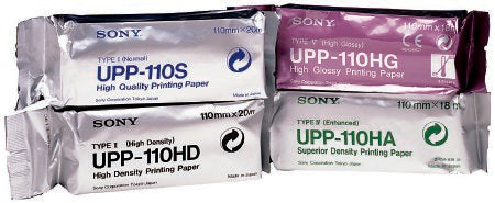 Sony - Media Recording Paper Thermal Paper 110 mm X 20 Meter Roll Without Grid - 5478963