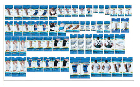 Scott Specialties Sport-Aid Orthopedic Planogram 4 Foot Wall X 54 Inch Height - MMS46 UN
