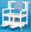 IPU IPU Bariatric Commode / Shower Chair ipu Fixed Arm PVC Frame Mesh Back 21-1/2 Inch Height - BSC660 P