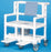 IPU IPU Bariatric Commode / Shower Chair ipu Fixed Arm PVC Frame Mesh Back 21-1/2 Inch Height - BSC660 P