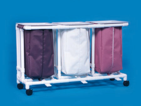 Classic - Triple Hamper with Bags 4 Casters 39 gal. - LH23