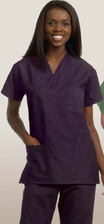 Fashion Seal Uniforms Scrub Shirt Large Tan 3 Pockets Short Set-In Sleeves Unisex - 78776 L