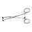 Padgett - Grasping Forceps Pitanguy 5-1/2 Inch Length OR Grade German Stainless Steel NonSterile Ratchet Lock Finger RIng Handle 17 mm Wide Serrated Jaws - PM-4321