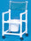 IPU - Commode / Shower Chair ipu With Arms PVC Frame Mesh Back 17-1/4 Inch Seat Width - VL SC16 P