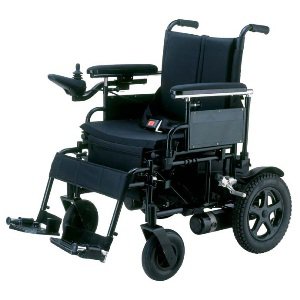 Drive Medical Cirrus Plus Electric Folding Wheelchair 300 lbs. Weight Capacity - CPN16FBA