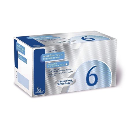 NovoFine - Insulin Pen Needle 32 Gauge 1/4 Inch Length NonSafety - 00169185189
