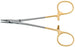 BR Surgical - Needle Holder 5-1/8 Inch Length Straight Smooth Jaw Finger Ring Handle - BR24-13413