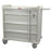 OptimAL Line - Punch Card Medication Cart Aluminum 43 X 45.75 X 23.5 Inch Mauve 27.5 X 17Inch Left Side, 6.25 X 17 Inch Right Side - AL600PC