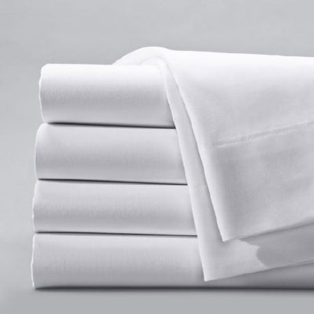 Standard Textile Centima Bed Sheet Flat 90 W X 115 L Inch White Cotton 70% / Polyester 30% Reusable - 1215000