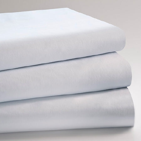 Standard Textile Supreme Bed Sheet Flat 66 X 108 Inch White Cotton 60% / Polyester 40% Reusable - 3343100