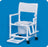 IPU Standard Commode / Shower Chair Fixed Arm PVC Frame Mesh Back - VL SC17 WINEBERRY