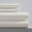 Standard Textile Bed Sheet Flat 90 X 110 Inch Bone Cotton 60% / Polyester 40% Reusable - 4062149