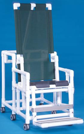 IPU - Shower Chair ipu With Arms PVC Frame Mesh Back - TSC001G