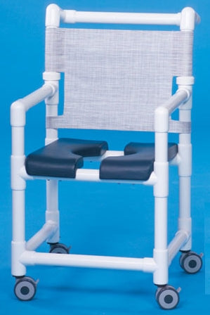IPU IPU Shower Chair ipu Fixed Arm PVC Frame Mesh Back - SC200-OS-FS