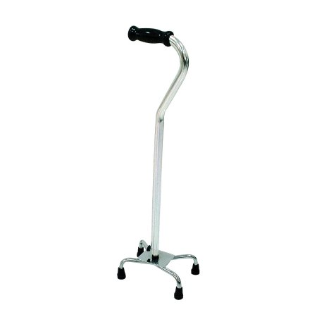 drive - Small Base Quad Cane Aluminum 30 to 39 Inch Height Silver - 10316-4