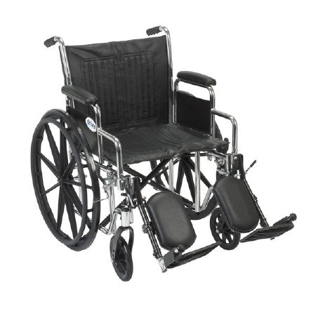 Drive Medical Infinity Wheelchair Dual Axle Desk Length Arm Padded, Removable Arm Style Mag Wheel Black 16 Inch Seat Width 300 lbs. Weight Capacity - CX416ADDA-SF