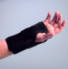 Darco International Deluxe Wrist Support Palmar Stay Foam Right Hand Black Medium - 451-4010-40R