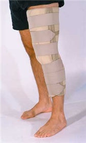 Alimed AliMed Knee Immobilizer One Size Fits Most Hook and Loop Strap Closure 18 Inch Length Left or Right Knee - 60663