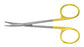 Padgett - Blepharoplasty Scissors 4-1/2 Inch Length Surgical Grade Stainless Steel / Tungsten Carbide NonSterile Finger Ring Handle Curved Blade Blunt Tip / Blunt Tip - PM-6435