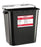 Bemis Sentinel - RCRA Waste Container 15-7/8 H X 16-1/2 L X 11-13/16 W Inch 8 Gallon Black Base / White Lid Gasketed Hinged Lid - 5008 070