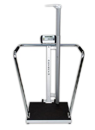 ProMed - Bariatric Floor Scale Digital LCD Display 800 lbs. Capacity Black AC Adapter / Battery Operated - 6857DHR