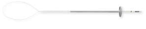 Covidien Surgidac Suture with Needle Nonabsorbable Uncoated White Suture Braided Polyester Size 6-0 18 Inch Suture Double-Armed 10 mm Length 1/4 Circle Spatula Needle - D1722K