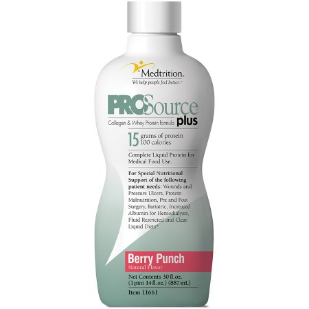 ProSource Plus - Protein Supplement Berry Punch Flavor 30 oz. Bottle Ready to Use - 11661