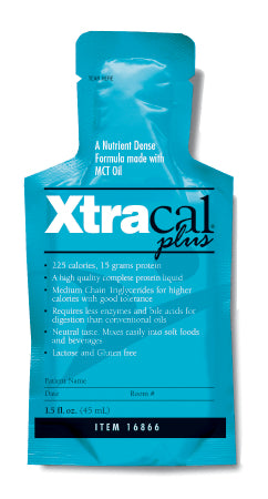 Medtrition/National Nutrition XtraCal Plus High Calorie Supplement Unflavored 1 oz. Individual Packet Concentrate - 16866