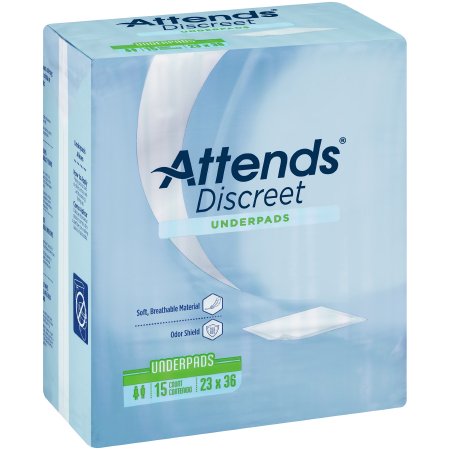 Attends Healthcare Products Attends Discreet Underpad 23 X 36 Inch Disposable Polymer Light Absorbency - UFS236RG