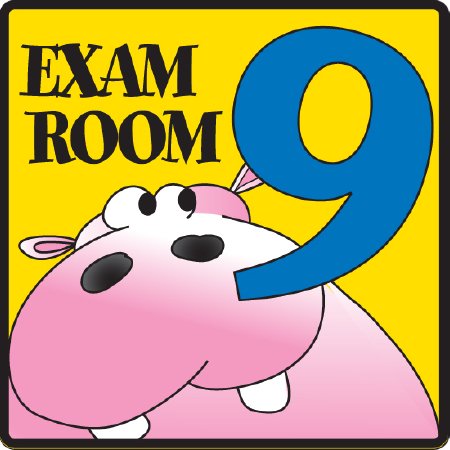 Clinton - Door Sign Room Sign Exam Room 9 - EX9