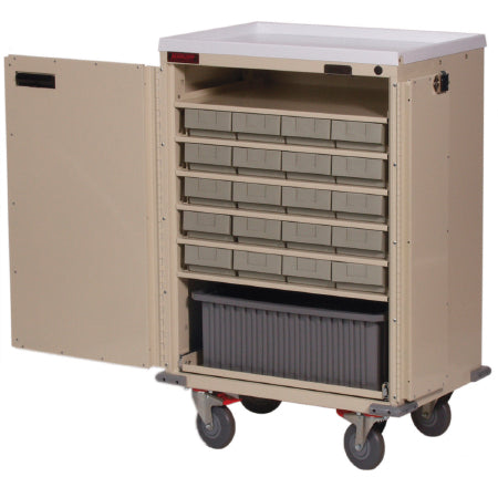 Harloff Treatment Cart Steel 19.9 X 28.5 X 41.5 Inch 6 Shelves Red - 6220