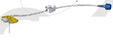 Bard LiftLoc Huber Infusion Set 22 Gauge 3/4 Inch 8 Inch Tubing Without Port - 642234