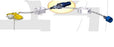 Bard LiftLoc Huber Infusion Set 22 Gauge 3/4 Inch 8 Inch Tubing With Y Site - S01122-75