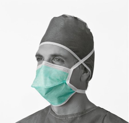 Medline - Surgical Mask Chamber Tie Closure One Size Fits Most Green NonSterile Not Rated Adult - NON27382