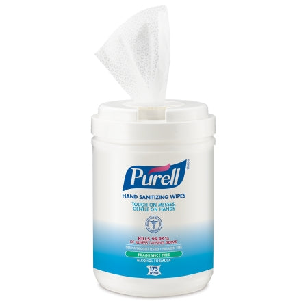 GOJO Purell Hand Sanitizing Wipe 175 Count Ethyl Alcohol Canister - 9031-06