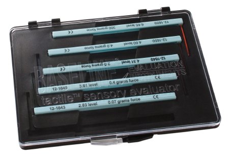Baseline Tactile 5-Piece Hand - Monofilament Sensory Test Set Level 2.83, 3.61, 4.31, 4.56, 6.65 - 12-1662