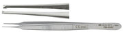 Miltex Padgett Tissue Forceps Graul 4 Inch Surgical Grade Stainless Steel NonSterile NonLocking Thumb Handle Straight 0.5 mm Tips w/1 X 2 Teeth - PM-4842