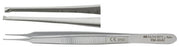 Padgett - Tissue Forceps Graul 4 Inch Length Surgical Grade Stainless Steel NonSterile NonLocking Thumb Handle Straight 0.5 mm Tips with 1 X 2 Teeth - PM-4842
