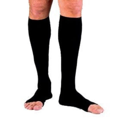 JOBST for Men - Compression Stocking Knee High X-Large / Full Calf Black Open Toe - 115373