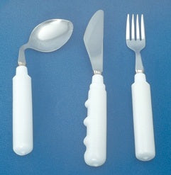 Grip-Tight - Soup Spoon Angled / Left Handed White - 8804